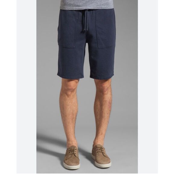 Vince French Terry Drawstring Shorts in Coastal - Picture 1 of 8